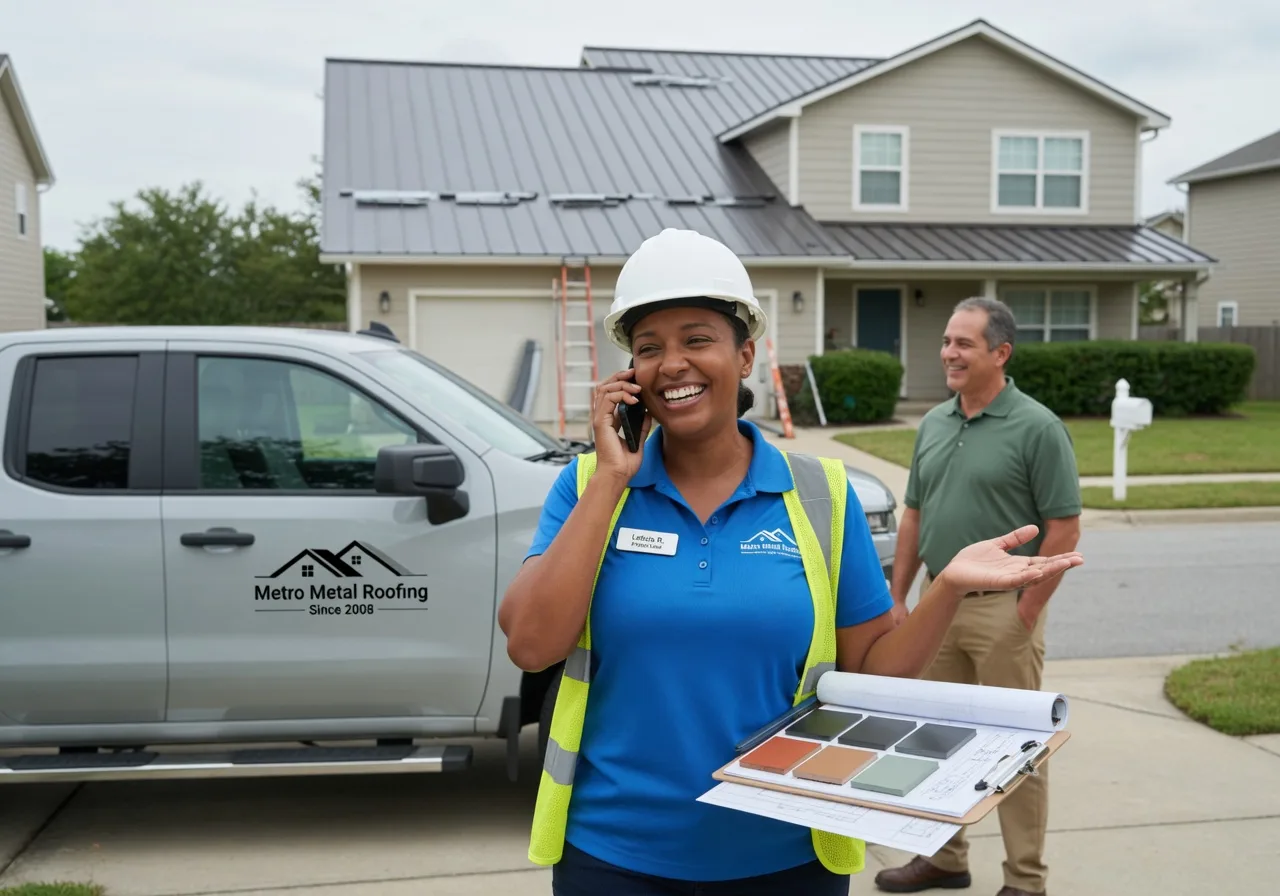 Storm Damage Metal Roof Repair in De Mossville, KY